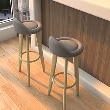 Sgabelli da bar a domicilio, Sedia Lounge Seggiolone Seggiolone Anti-slip Pad Pad Pastè in legno Confortevole e Morbido Cuscino Breakfast Cucina Counter Counter Home Sgabelli da bar ( Color : D )