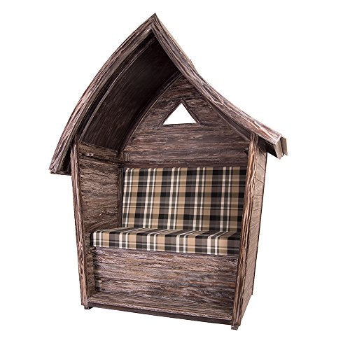 Panchina da giardino in mogano