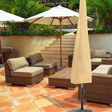 SOONHUA Copertura per ombrellone da patio impermeabile antipolvere copertura protettiva per ombrellone giardino patio