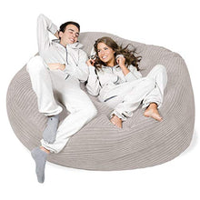 Lounge Pug®, Pouf Sacco Gigante XXXL 'Mega Mammut', Corda Classica - Panna