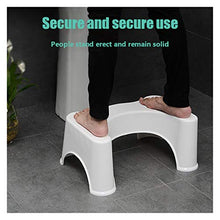 CHENJIAO Squatting Sgabello Casa Squatting Sgabello Bagno Squat Igienici Sgabello Compact Squatty Potty Sgabello Sede Portatile for La Casa da Bagno Strumenti Toilette (Color : White)