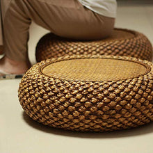 LTINN Cuscini in Tatami Fatti a Mano, per Camera da Letto, Meditazione della casa, Rattan Naturale, Struttura in Erba e Legno, Piatto e Compatto