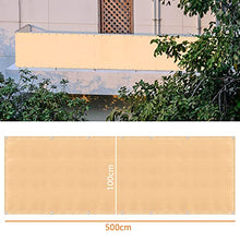 Balcone Scudo UV Protezione Privacy Schermo Copertura per Backyard Deck Patio Balcone Piscina Porco Railing 3 x 16ft Beige