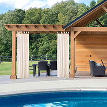 Paramaison Tenda Idrorepellente per Esterno First, Bretella con Bottone, Oscurante, Impermeabile, 160 x 270 cm, Panna, Tenda Idrorepellente Gazebo