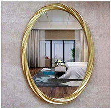 HFFFHA Specchio Decorativo Specchio da Bagno Europeo Ovale Semplice Moderno da Parete Specchio da Bagno per Toilette Specchio da Toilette per Bagno