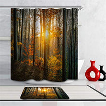 LIYAN Combinazione Bagno. Immagini Chiare E Colori Vivaci Rendono Il Tuo Bagno Pieno di Vita. Accessori da Bagno. Il Sole al Tramonto Foresta.