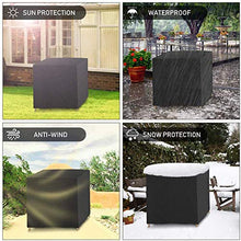 Fodere per mobili da giardino 123 * 123 * 72 cm, Fodere per mobili da esterno, Fodere per mobili per riporre, Telo per esterni resistente agli strappi, resistente alla polvere impermeabile per se