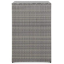 Oushome Copribidone Singolo Spazzatua Antracite 76x78x120 cm Polyrattan