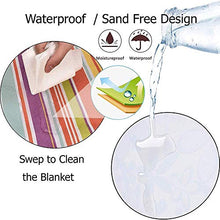 STKASE® Coperta da Picnic Impermeabile, Coperta da Spiaggia Anti Sabbia, Portatile Pieghevole Tappeto con Manico per PIC-nic, Spiaggia, Escursionismo, Campeggio, Parcheggio, Viaggi,145 * 180CM