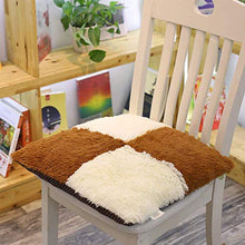 XHNXHN Cuscini per sedie Quadrati in Peluche, griglia Imbottiti per sedili Super Morbidi Addensare Antiscivolo Tappetino Traspirante Decorazioni per la casa Sala da Pranzo Cuscini per sedie inverna