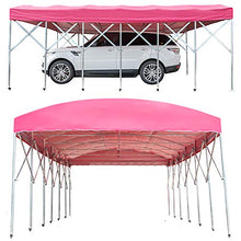 ZDYLM-Y Tenda da Festa Impermeabile per tettoia per Auto per carichi Pesanti, Gazebo per Garage Portatile, Facile da scalare, Rosso,4x4x2m