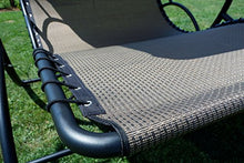 SAS AS-S Progettazione Dondolo Giardino Altalena Amaca ergonomicamente Curvo in Tessuto Sintetico transpirante con Cuscino e Tetto Modello: Naxos