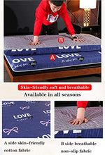 Floor Mattress Futon Mattress,Breathable Fold Futon,Thick Mattress,Double Japanese Sleeping Pad,Soft Futon Floor Mattress,Foldable Roll Up Floor Mattress,Thickness 6cm,E,90x200cm