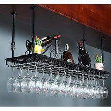 Rastrelliere per bicchieri da vino Porta appeso in vetro per barra di metallo vintage industriale, impianti di ricambio di vino ad alto contenuto di vino, bottiglia di stoviglie, scaffale per la tavol