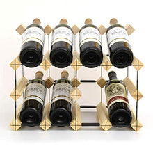 Scaffale portabottiglie in legno per vino, creativo e inclinato, per casa, sala da pranzo, soggiorno, bar, vino, graticcio