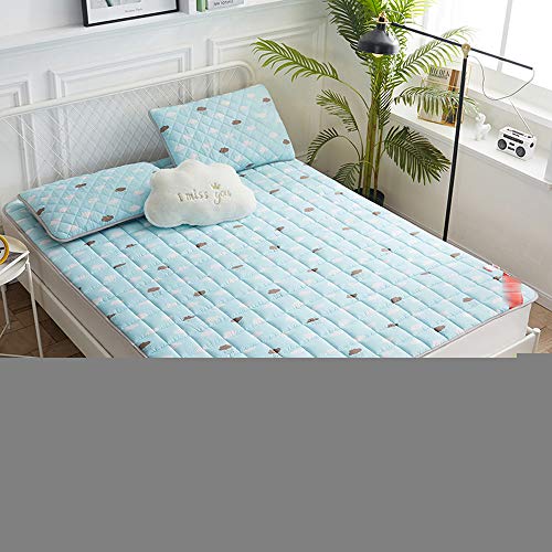 Tatami mattress Pliable, 1.5cm Ultra Doux Respirant Traditionnel Matelas de Sol Portable Tatami Futon Sur Matelas Haute qualité Anti-acarien Matelas dortoir étudiant C-180 * 200cm