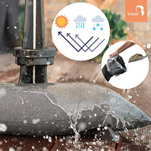 Baser - Supporto per ombrellone da Balcone (25 kg, Grigio Scuro)