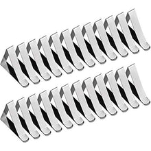 Yiyu Tovaglie Clip Tovaglia, 24 PCS in Acciaio Inox Fermatovaglia 5cm Triangolo Fermatovaglia Regolabile for La Casa, Feste, PIC-nic, Ristoranti, Matrimoni z (Color : Silver)