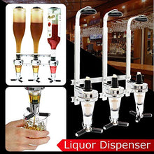 Chutoral, 3 bottiglie di liquore, supporto da parete in lega di alluminio, portabottiglie, dispenser per birra alcolica, dispenser per vino da bar