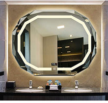 PLHMS Senza Cornice Ovale Bathroom Specchio Igienici Wall Hanging LED Smart Wall Scacciabruma Antideflagranti Bagno Decorazione con Lampada Specchio