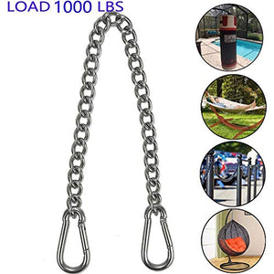 Exanko Catena Sospesa con Due Moschettoni, Kit di Sospensione nel Acciaio Inossidabile per Sacco da Boxe per Amaca Heavy Duty 1000 LB