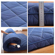 HKX Tappetino, Tappetino Futon coprimaterasso Futon Tradizionale Molto Spesso Queen Size Dormitorio-A 120x200cm (47x79 Pollici)
