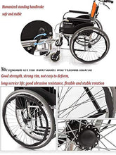 Carrozzine Semoventi, Portatile da Viaggio in Lega di Alluminio Pieghevole in Lega Leggera, Camminatore da Viaggio Manuale Anziani/Disabili Spinta Infermieristica Viaggio Portatile Trolley per Scoo