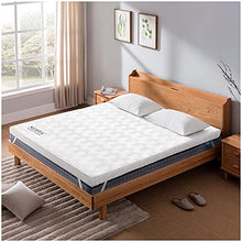 Noffa - Coprimaterasso Una Piazza e Mezza in Memory Foam 5 cm, Comodo Sollievo dal Dolore, Topper Materasso con Rimovibile e Lavabile Rivestimento (120x190x5cm)