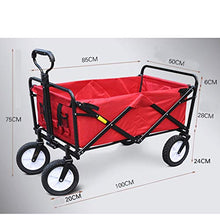 Carrello a Mano Auto Carrello da Campeggio all'aperto Carrello Trolley Portatile Carrello Pieghevole per Auto (Colore : D)