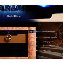 Ljf Sigaro Humidors Cigar Cabinet Termostatico Cigar Machine House Cigar Box Risparmio energetico Mute con igrometro Regalo (Color : Black, Size : 27.5 * 41 * 51.5CM)