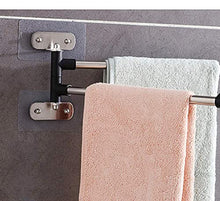 MRDAER Portasciugamani, portasciugamani in Acciaio Inossidabile, portasciugamani Girevole, portasciugamani a Parete, Supporto con Barre girevoli, per Cucina, Bagno, Toilette (Dimensioni: 3 Bracci)