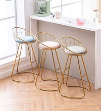 SZQ-Sgabelli da Bar Barra di Metallo Sedia, Le Gambe d'oro Sedia Moderna semplicità Bar Stool Hotel Parlor Ricezione di Alta Sgabello Altezza Seduta 65cm / 70cm / 75CM Sedia da Bar