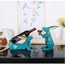 XLBAXLJ Coniglio Supporto di Tazza Wine Rack, 2 Pezzi del Fumetto Creativo Sveglio del Vino della Casa Cremagliera Champagne Decorazioni per La Veranda Ufficio Soggiorno Camera da Letto