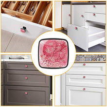 fiori di ciliegio Pomelli per Porta Set di 4 Pomelli per Mobili Manopole per Cassetti Cucina Armadio Vetro