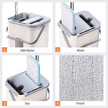 SSAYY Spray Mop Scopa Magica di Pulizia con Il Secchio Piano Schiaccia Lo Straccio Orizzontale Zazzera Casa Cucina Detergente per Pavimenti Strumento di Pulizia della Casa