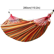 liangzishop Swing Amaca A Strisce Color Singola Doppia Oscillazione all'aperto Asta da Campeggio Campeggio Amaca da Camera da Letto Balcone Sedia appesa 110.2x59 Pollici Altalena da Giardino