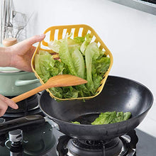 litty089 - Portaoggetti da Cucina Decorativo, Elegante, a Tinta Unita, Forma Cava, per Frutta e Verdura Blue