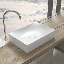 VE.CA-ITALY LAVABO DA APPOGGIO FLOPPY 50 CM IN CERAMICA BIANCA ARREDO BAGNO DESIGN ALTA QUALITA'