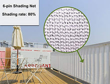 Rete ombreggiante Panno All'ombra Bianco con Sunblock all'80%, Reticella Ombra della Maglia di 6-Pin per La Copertura della Pergola, Serra, Piscina (Size : 5x6M)