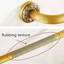 GYCS Corrimano in Ottone per Bagno/Maniglia con Impugnatura Antiscivolo di Sicurezza/Corrimano Dritto per WC da 2,5 cm - Assemblaggio da 51 cm