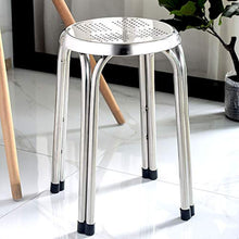 Juudoiie Sgabello perforato in acciaio inox Sgabello rotondo Sgabello per la casa Sgabello da pranzo Metallo metallico metallico Sgabello Sgabello Sgabello Sgabello esterno Sgabello perforato Sgabello