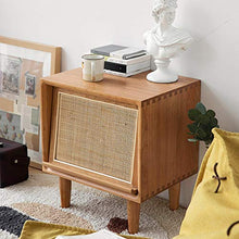 XJ Jia Xing Comodino, Solidi Domestici Semplice Legno Luce Comodino Creativo Semplice Camera di immagazzinaggio del Rattan Comodino comodini Camera da Letto