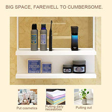 GJSN Nordic Style Modern Home Bagno Mobile Bagno, Armadi a Specchio Bagno in Legno Massello con Mensola Armadio a Tenuta a Muro, Impermeabile e Anti-Nebbia (Colore: Brown, Dimensioni: 40 * 10 * 71 Cm