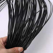 Materiale di tessitura circolare in rattan sintetico, in rattan sintetico, 500 g, colore: nero