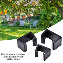 5 clip per mobili in vimini, per divani e divani in vimini, per esterni, patio, giardino, vimini, rattan