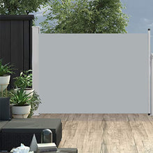 Festnight Tenda da Sole Laterale per Patio, Tende da Sole Paravento Laterale 120x500 cm Grigia