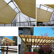 WXQIANG Beige Pergola Ombra copertura Sunblock Patio baldacchino, Rettangolo HDPE permeabile panno con occhielli, il 90% Crema di protezione solare e resistente ai raggi UV Protezione solare, isolamen