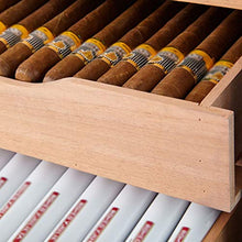 XJBHRB Armadio per Sigari Elettronico, Risparmio Energetico, Scatola per Sigari di Grande capacità Set, 2 Ripiani in Legno + 2 Cassetto