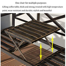 Panca da Giardino Per Patio Esterno da 59 Pollici,Panca da Cortile Per Il Tempo Libero Con Tavolo Centrale,Sedile Decorativo Con Struttura In Ghisa Durevole Combinazione di Tavolo E Sedia da Balcone