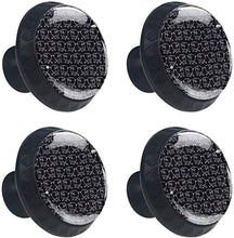 Modello di pecore disegnati a mano nero Pomelli per Porta Set di 4 Pomelli per Mobili Manopole per Cassetti Cucina Armadio Vetro